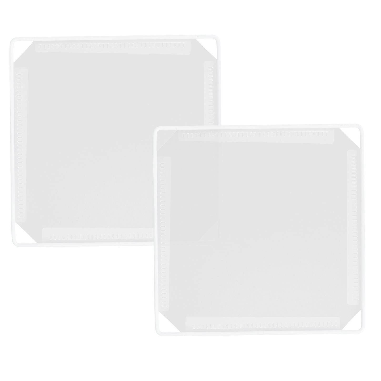 Cube Closet Organizers Closet Storage System Bookshelves Plastic Transparent for Storage 2Pcs