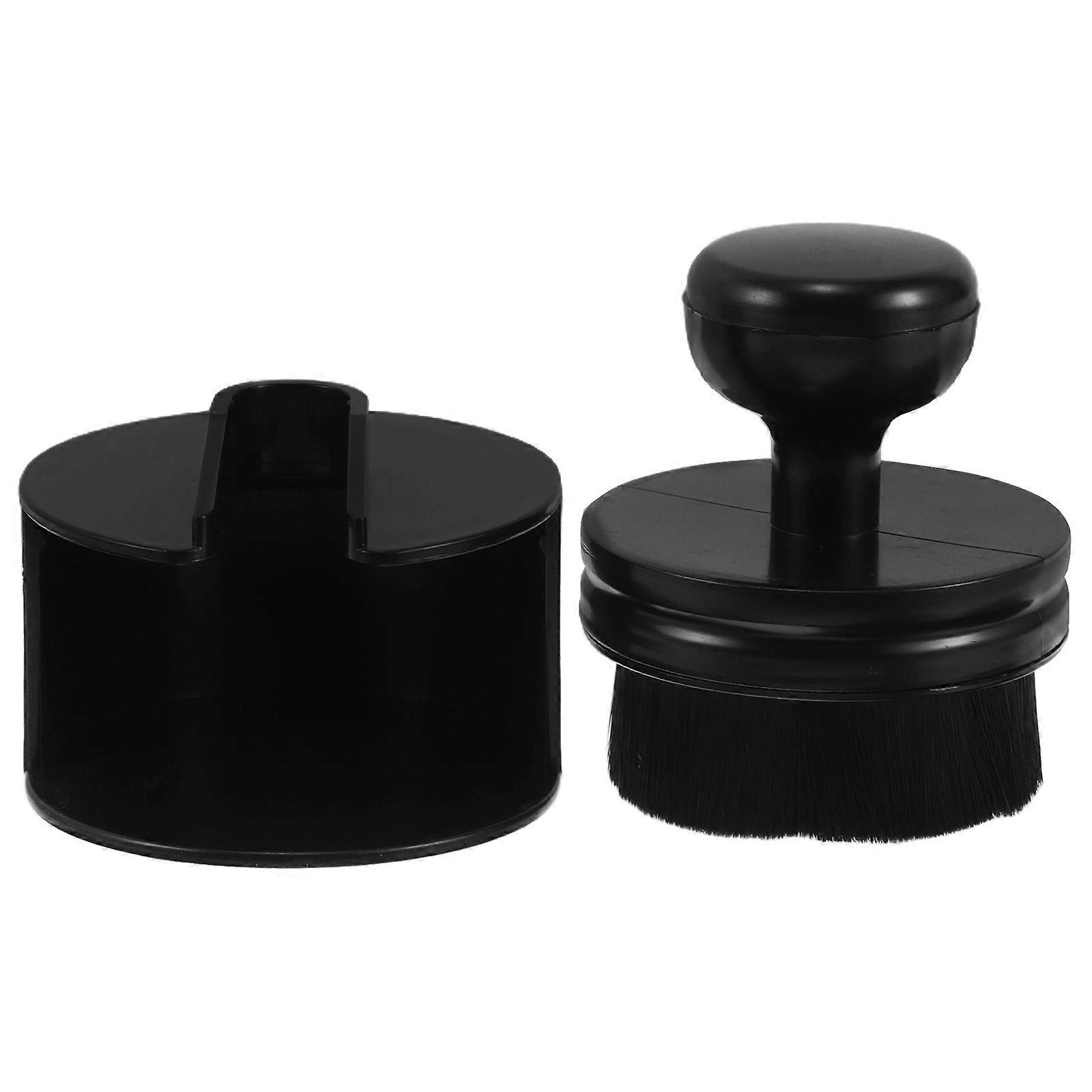Tire Shine Applicator for Vehicles and Car Tires Nylon Black with Stand for Cleaning 1 Set