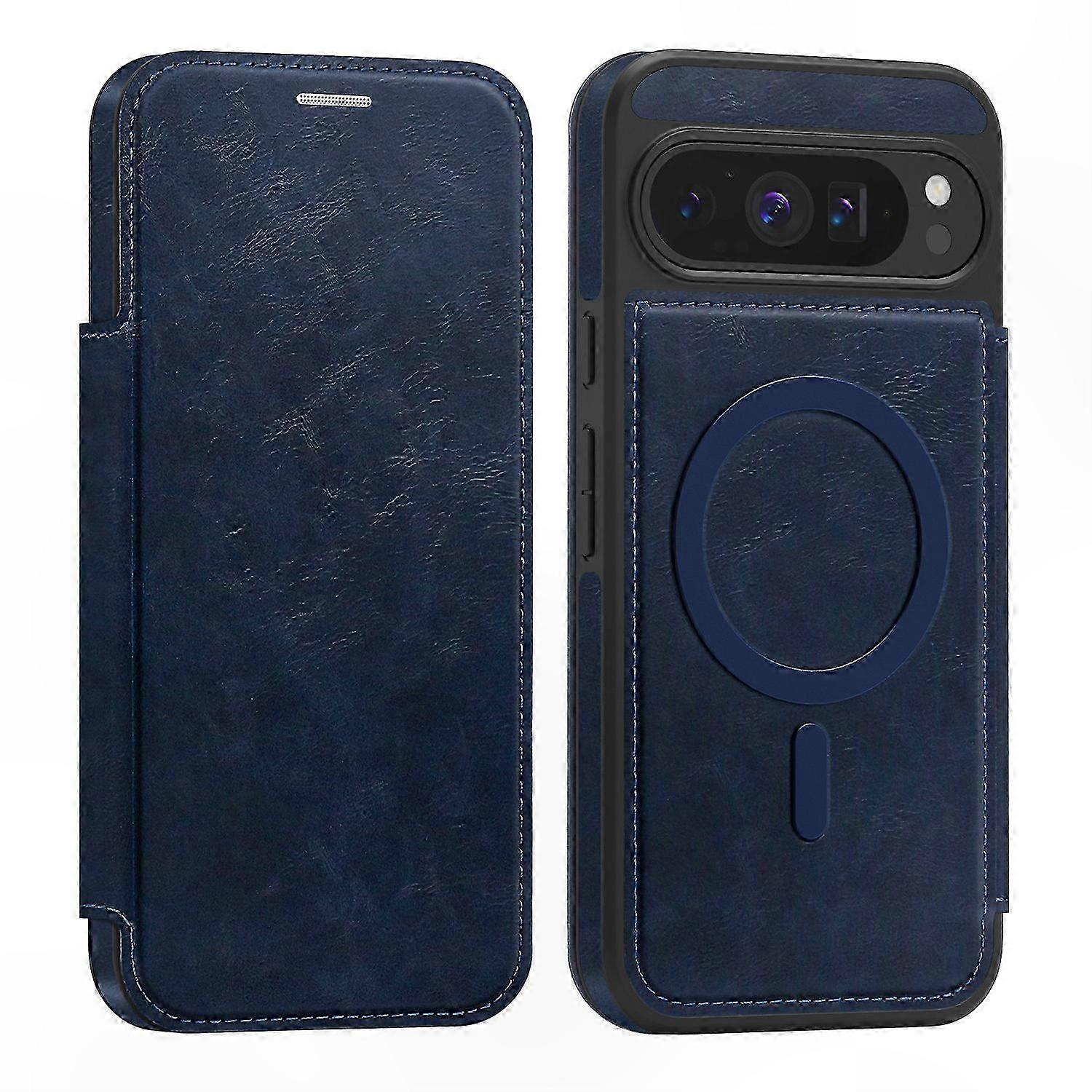 MagSafe RFID Blocking Leather Phone Case with Card Holder for XL Model