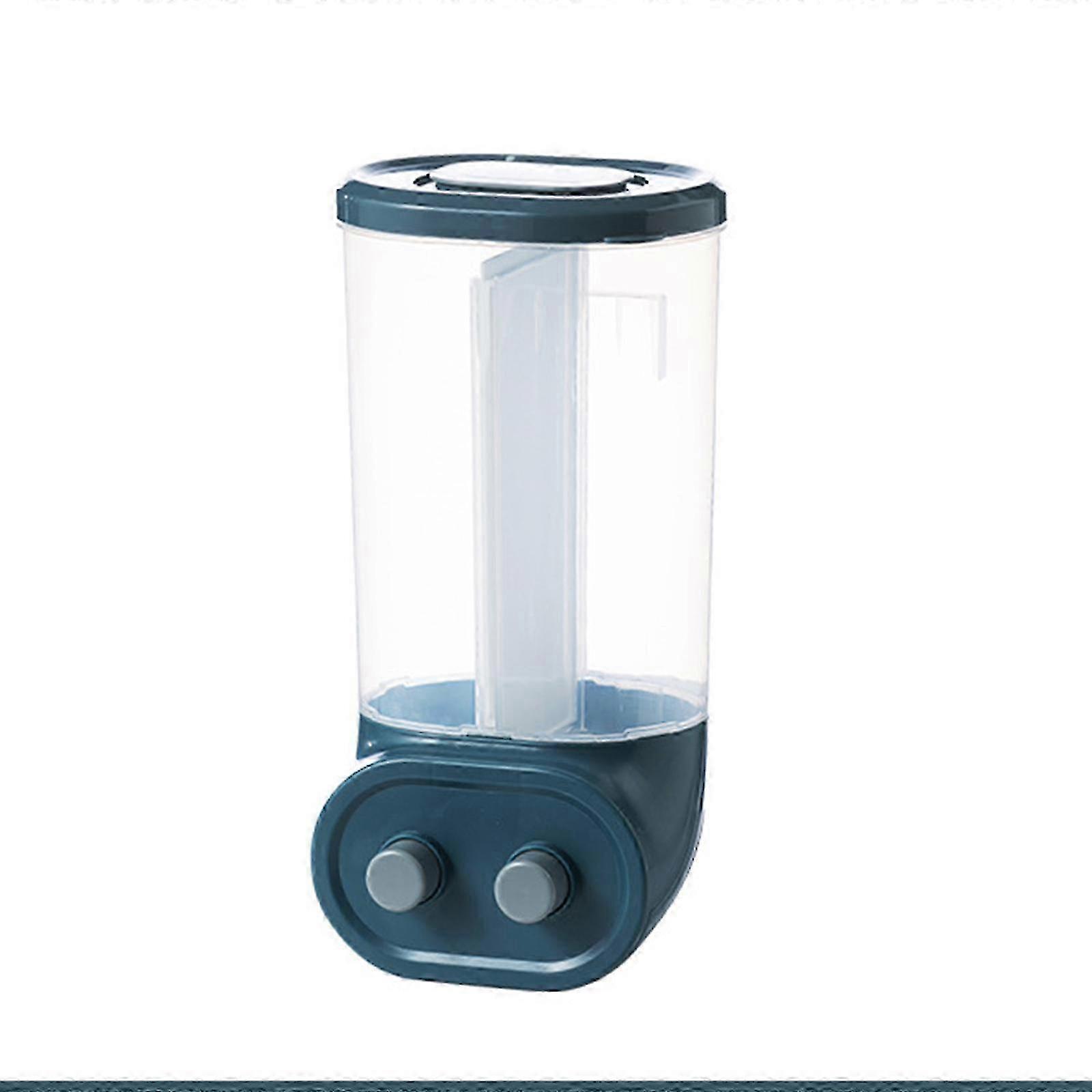 Multi-function Separate Grain Storage Container Rice Dispenser Container Wall-Mounted Kitchen Classified Food Storage Yellow
