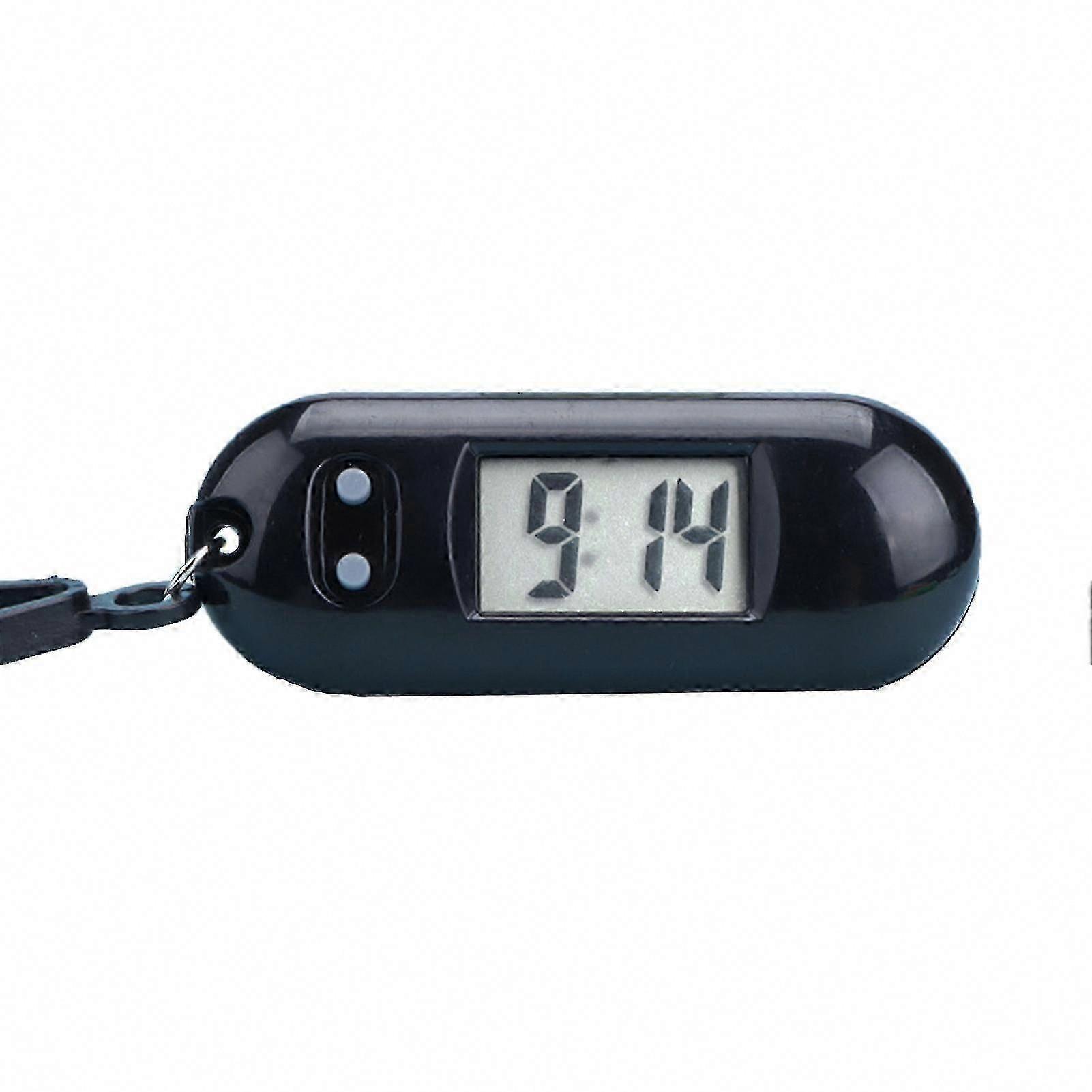 Silent Digital Clock LCD Display Portable Student Exam Study Desktop Keychain Compatible for Library City