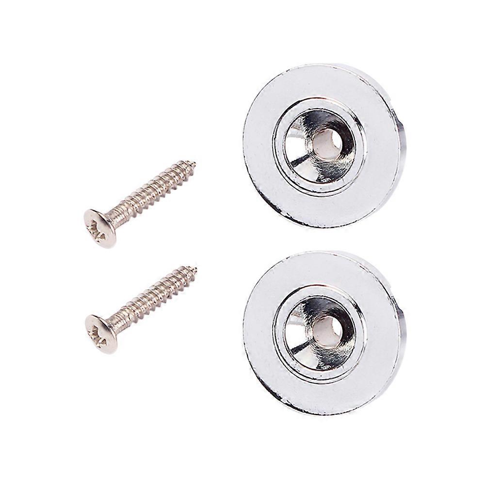 Bass Guitar String Retainer Steel Roller String Trees Set with Screws 2Pcs