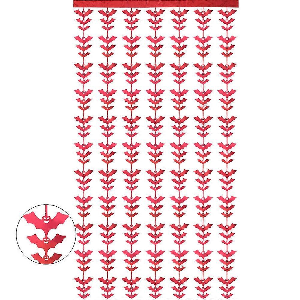 Halloween Decorative Bat String Flag Door Curtain Party Scene Layout Props