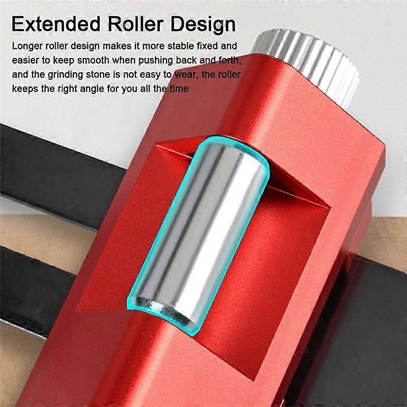 Knife Sharpener Woodworking Fixed-Angle Sharpener Red