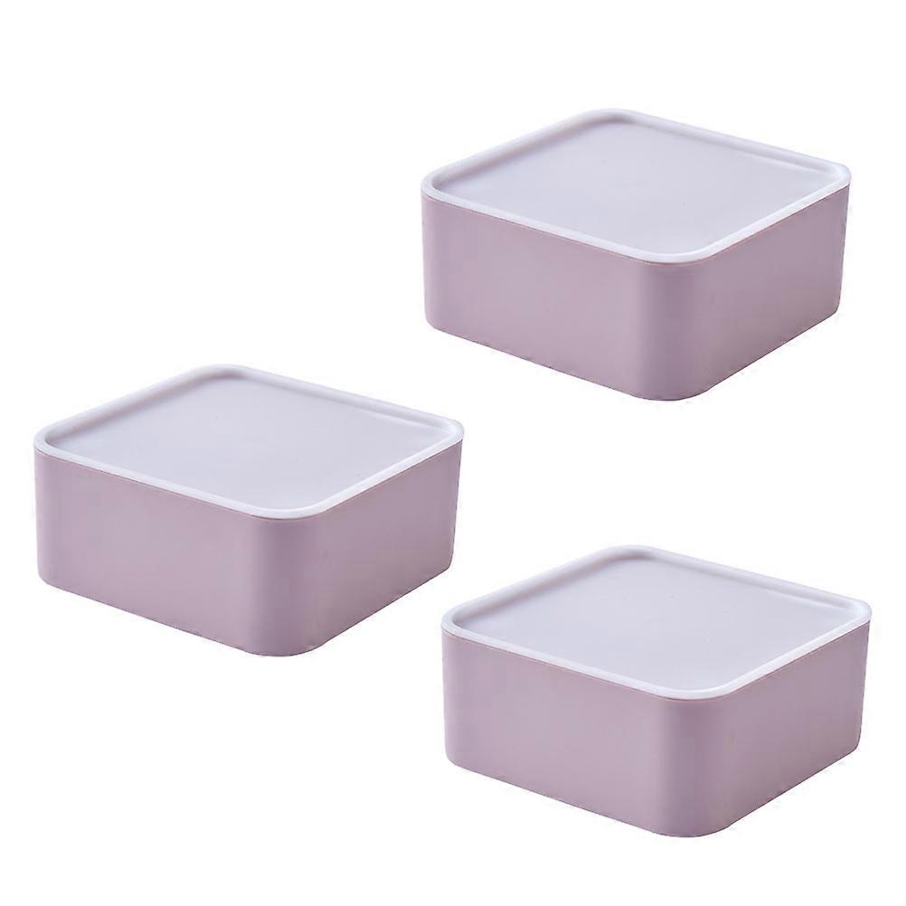 Sundries Box Simple Mini Storage Box for Storage Use 6Pcs Pink