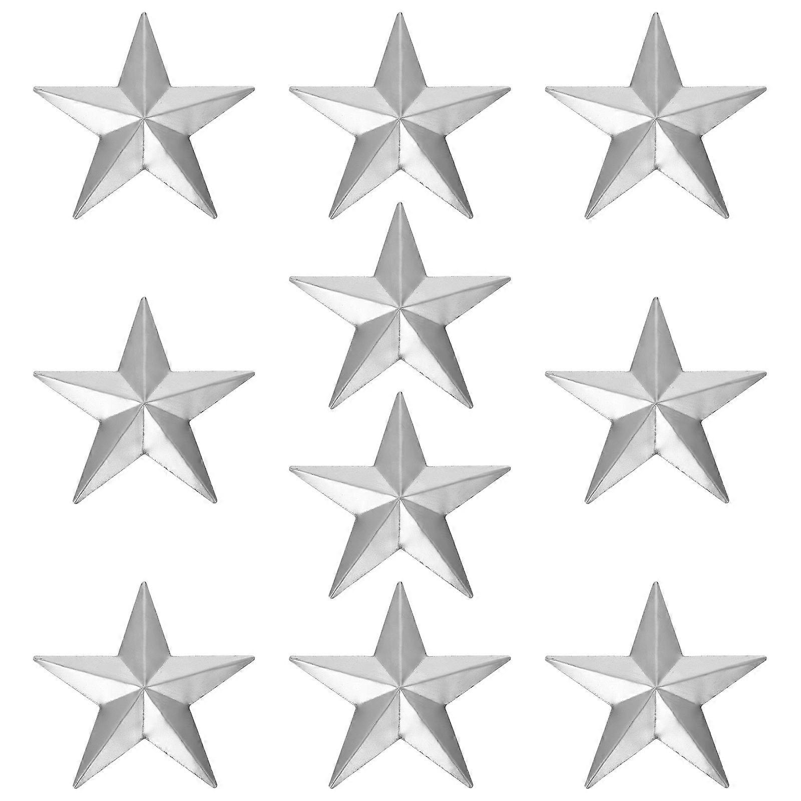 Iron Art DIY Mold Five-Pointed Star Stamp for Relief Making 40Pcs