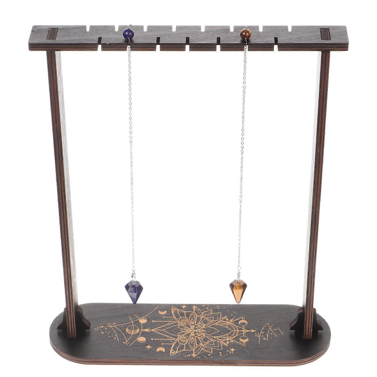 Rock Display Stand 4Set For Gemstones And Collectibles Simple Design With Wood Material And Delicate Look