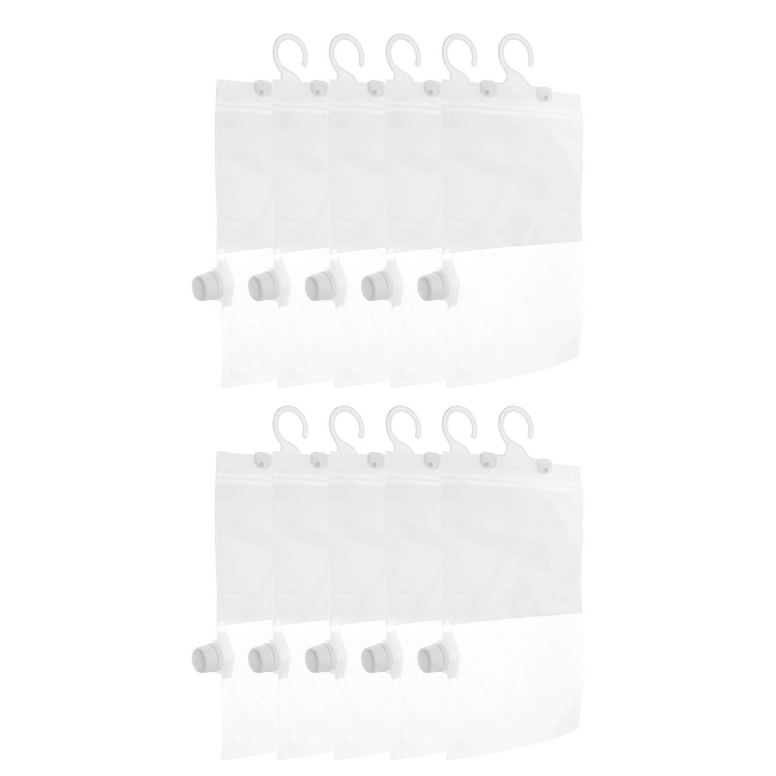 Transparent Reusable Dehumidifier Bags For Humidity Control 40 Sets Designed For Indoor Use With Replaceable Packs