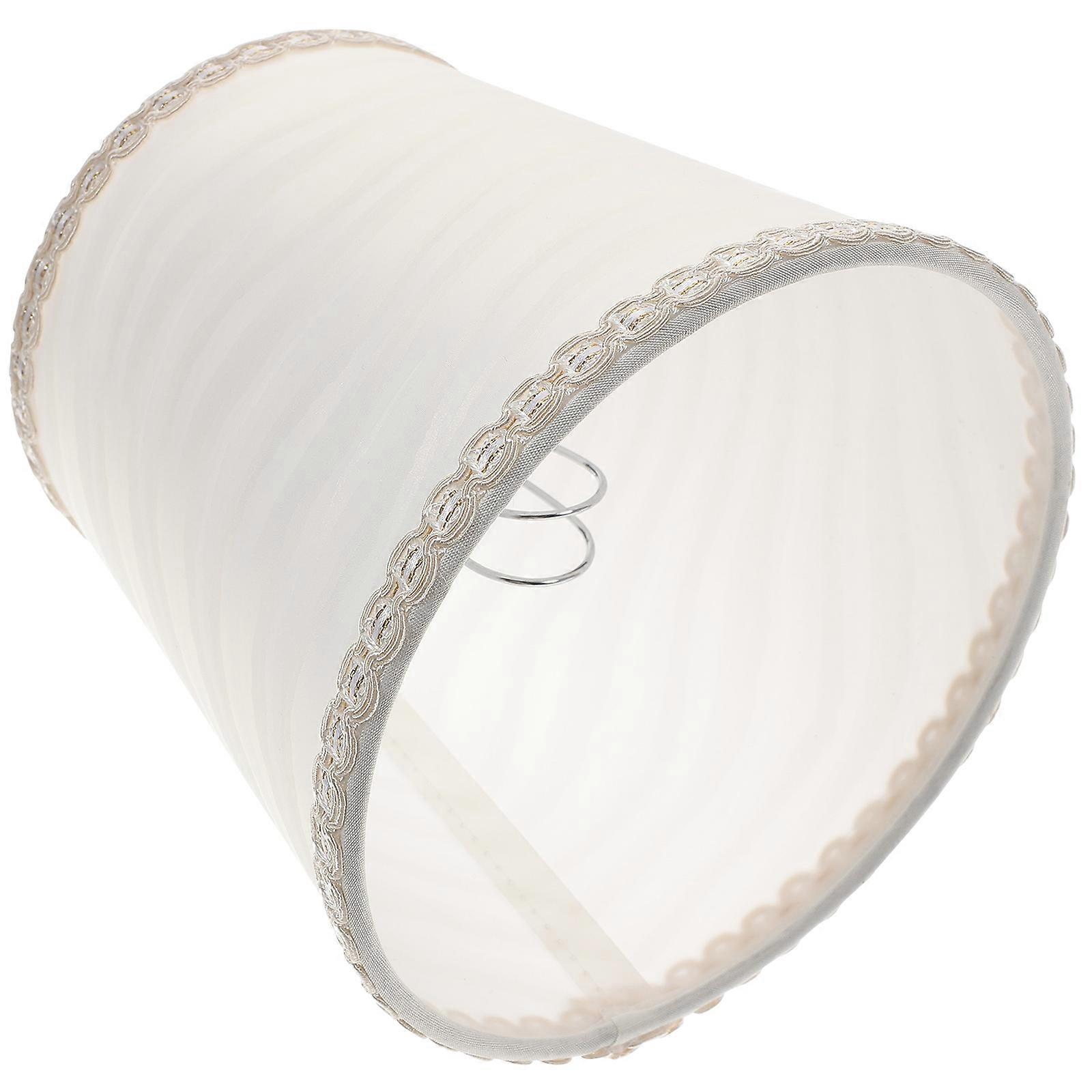 Desk Lampshade Clip on Lamp Shade for Decor 5Pcs White Decorative Cover