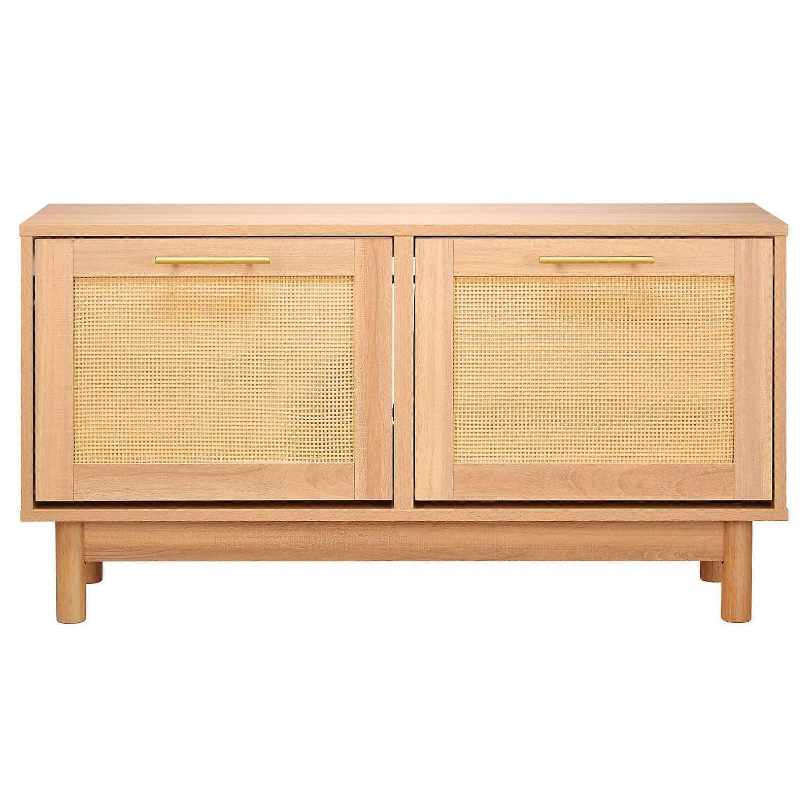 Πάγκος παπουτσιών εισόδου, πάγκος παπουτσιών τύπου rattan 1000 x 300 x 530 mm με 2 αναδιπλούμενα συρτάρια, ράφι αποθήκευσης παπουτσιών 300 λίβρες