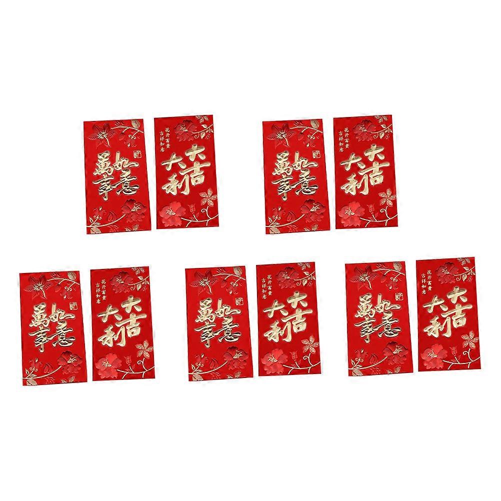 Festival Red Envelope Paper Red Envelopes for Storage Use 40 Pieces
