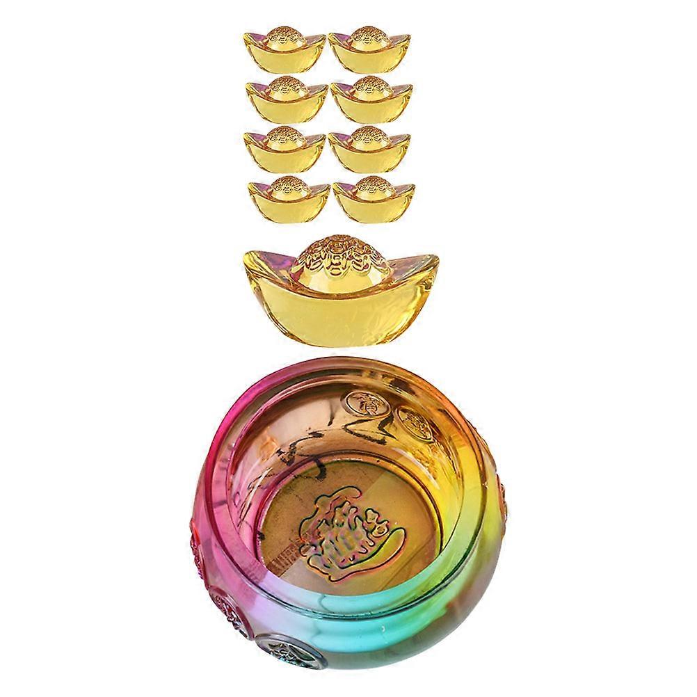 Treasure Bowl Ornament Vintage Tabletop Decor for 2Sets