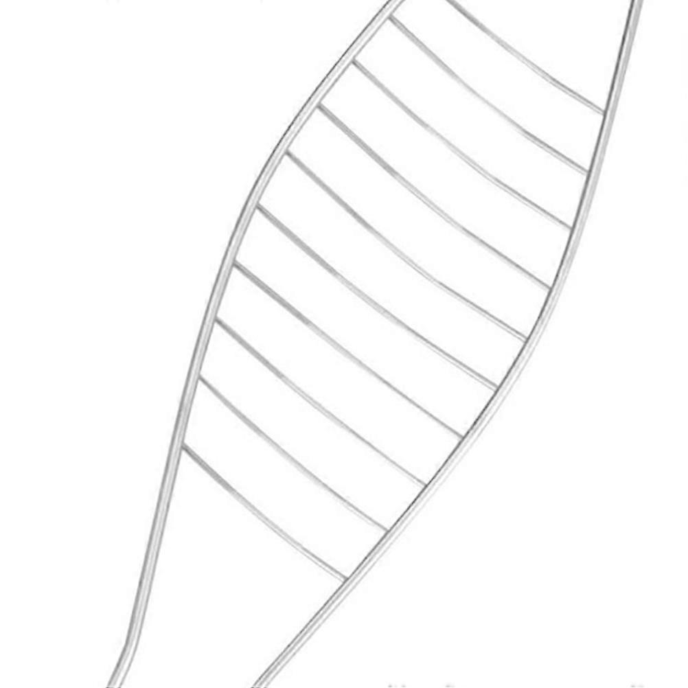 BBQ Fish Grilling Net Flat Barbecue Tool Camping Grill Tool Silver 1Pack