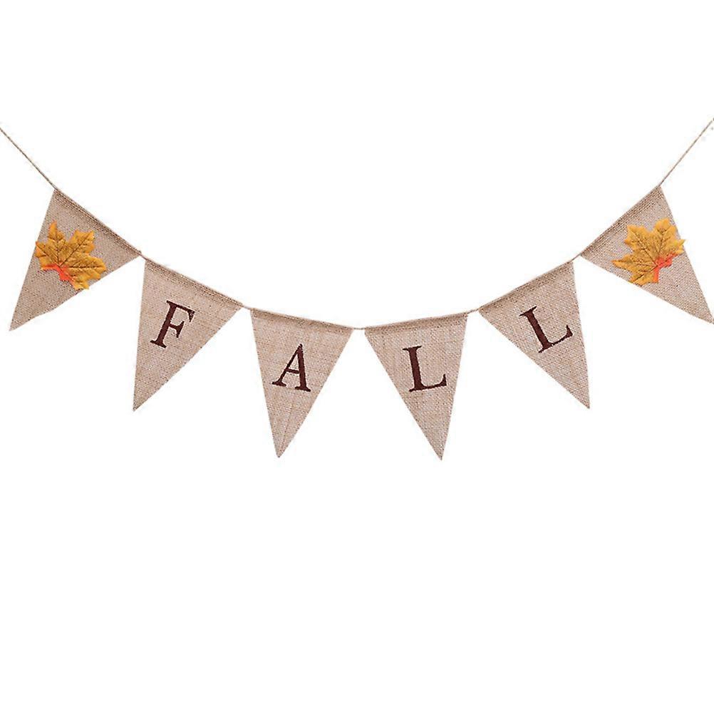 Fall Banner Fall Bunting Banner for Decoration with Maple Leaf Design