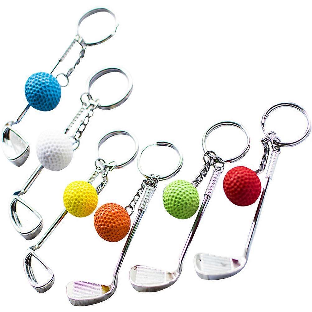 Golfs Keyring Sports Theme for Decor 18Pcs Backpack Keychains