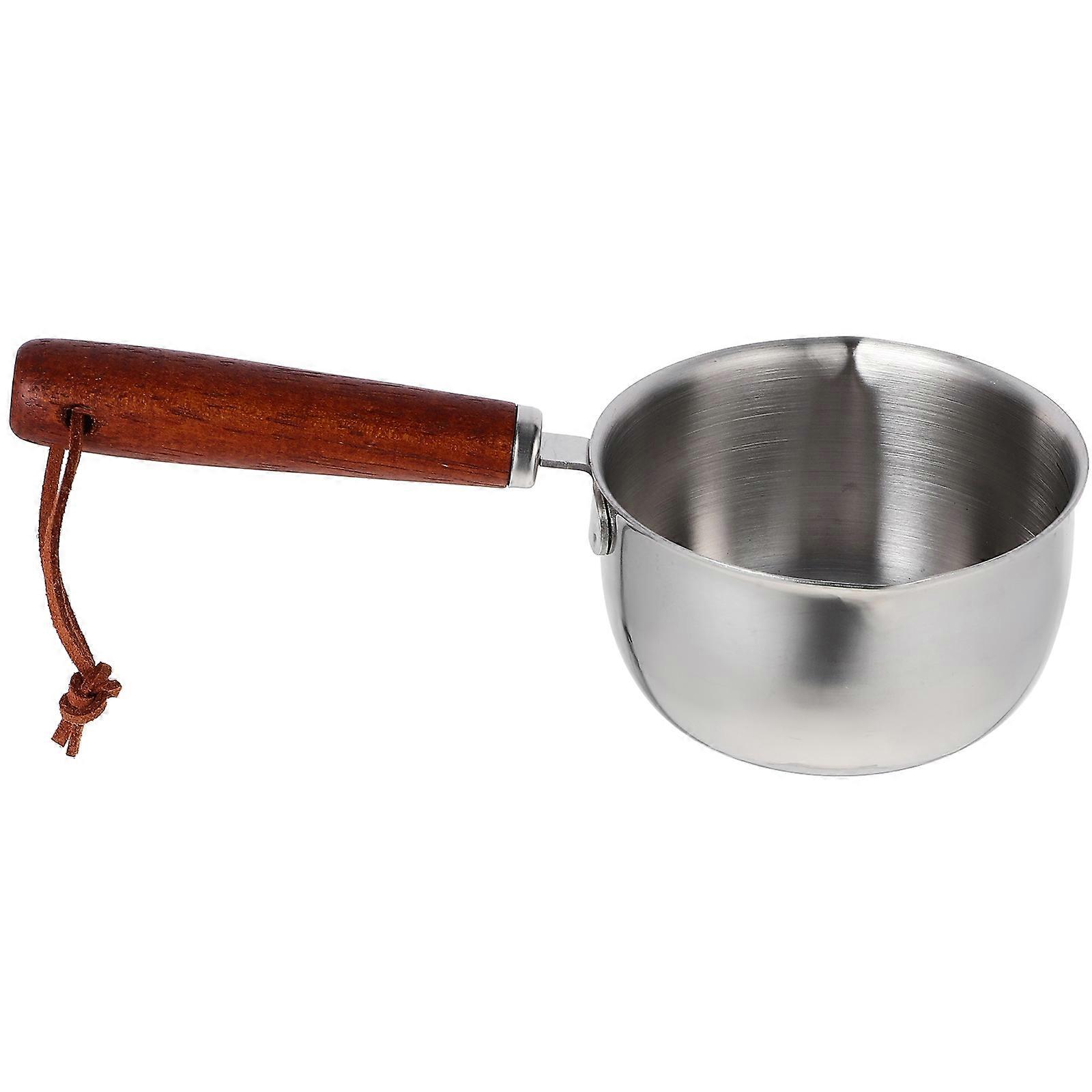 Versatile Sauce Pot 3Pcs Stainless Steel Induction Cookware For Individuals Assorted Color Stewing