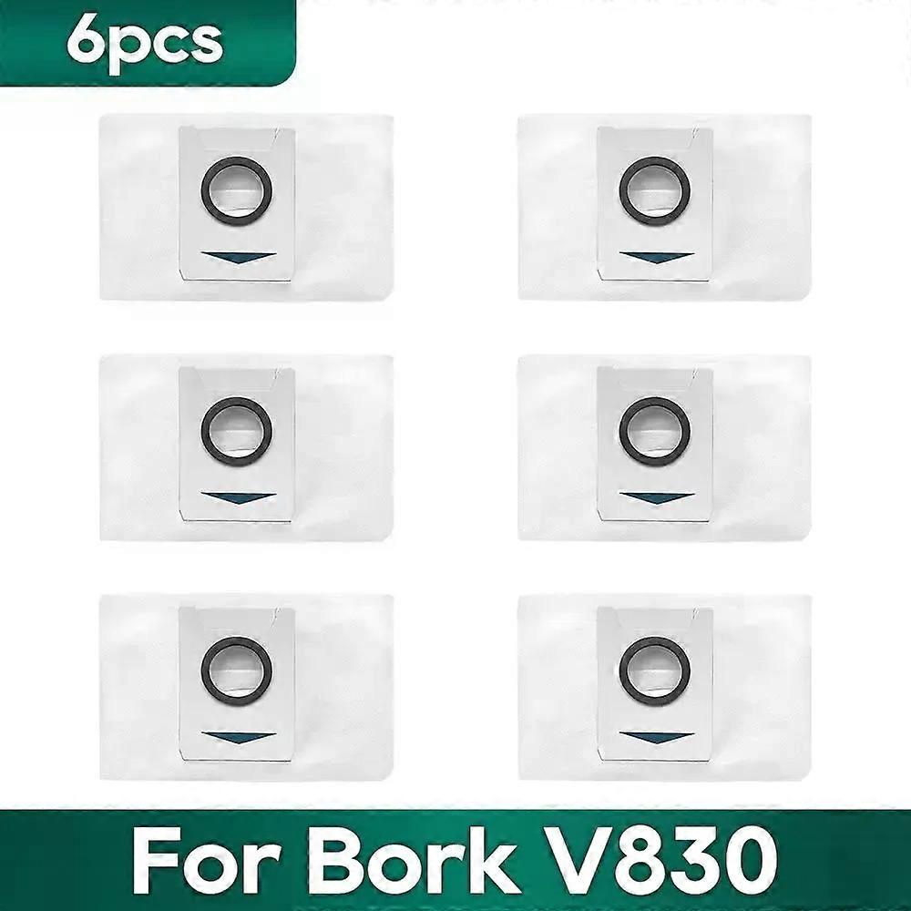 Compatible for Bork V830 Robot Vacuum Accessories Dust Bag Main Side Brush Hepa Filter Mop Rag Replacement Parts
