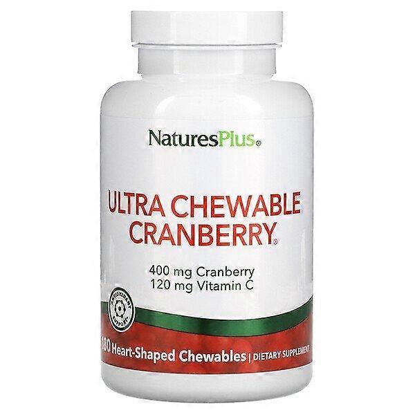NaturesPlus, Ultra Chewable Cranberry , 180 Heart-Shaped Chewables