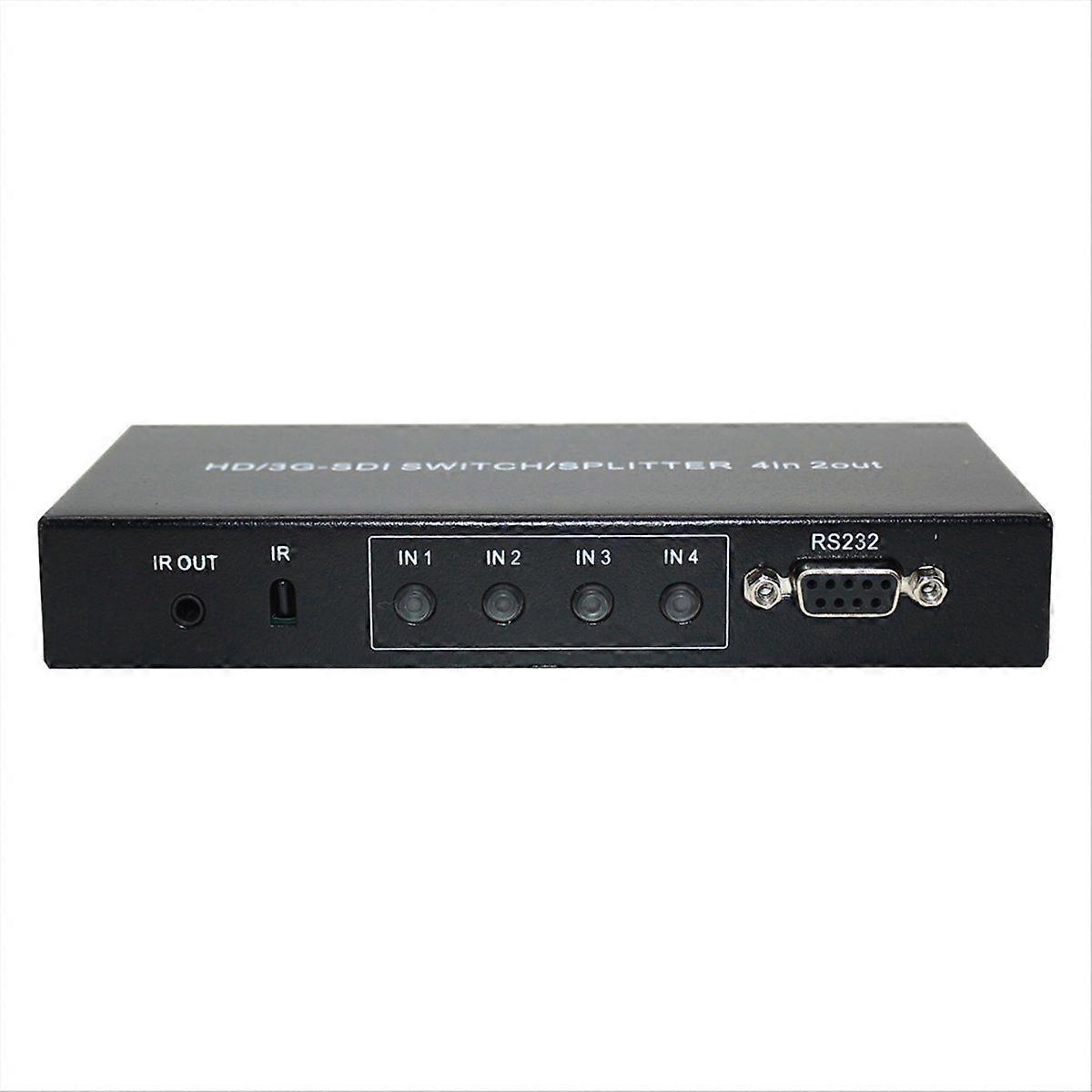 3G-SDI/HD-SDI Splitter Switch Switcher 4in 2out 4x2 SDI Distributor with Remote Control RS232 Centr