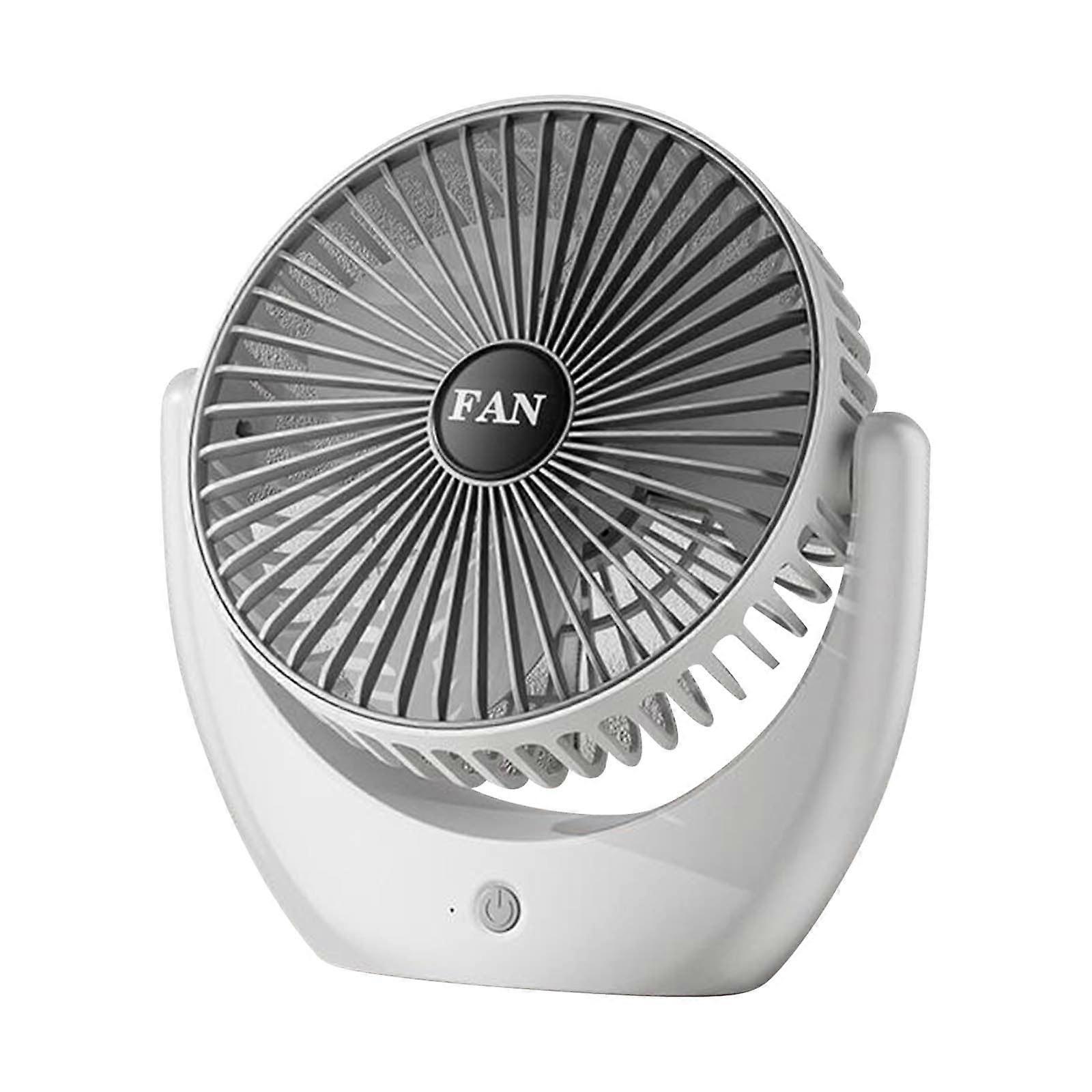 JingChun USB Desk Fan with Remote, Adjustable Speeds & 360° Pivot, Air Circulator for Home, Office, Dorm, RV, Bedroom, Travel
