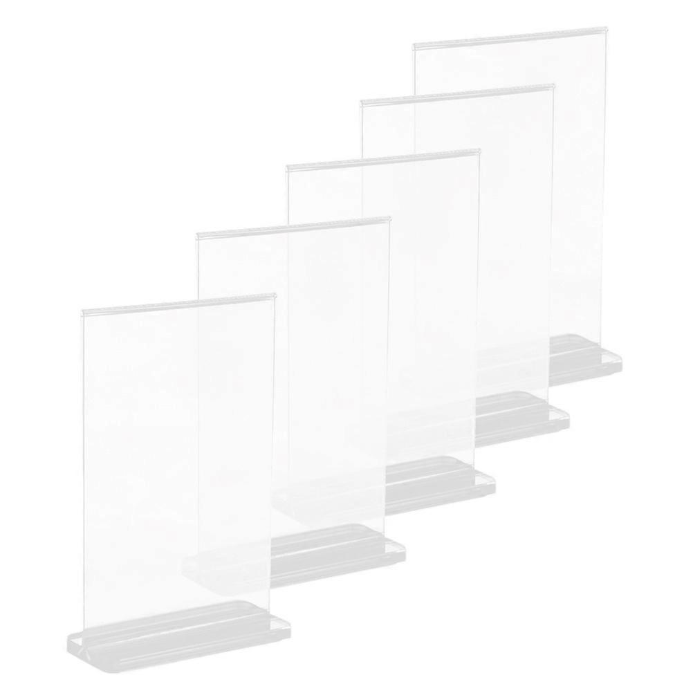 Durable Acrylic Sign Holder for Storage Use 15Pcs Desktop Display