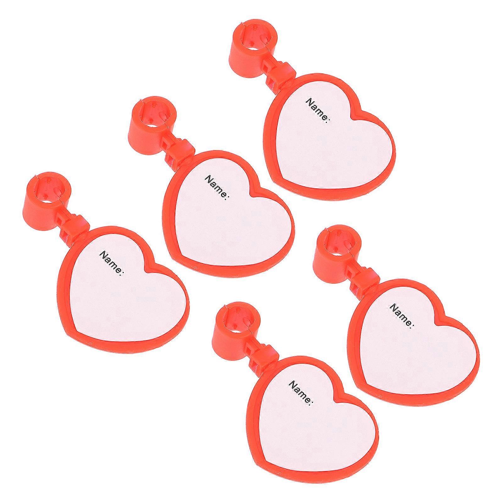 Stethoscope Name Tag Detachable Plastic Identification Clip 5Pcs Set