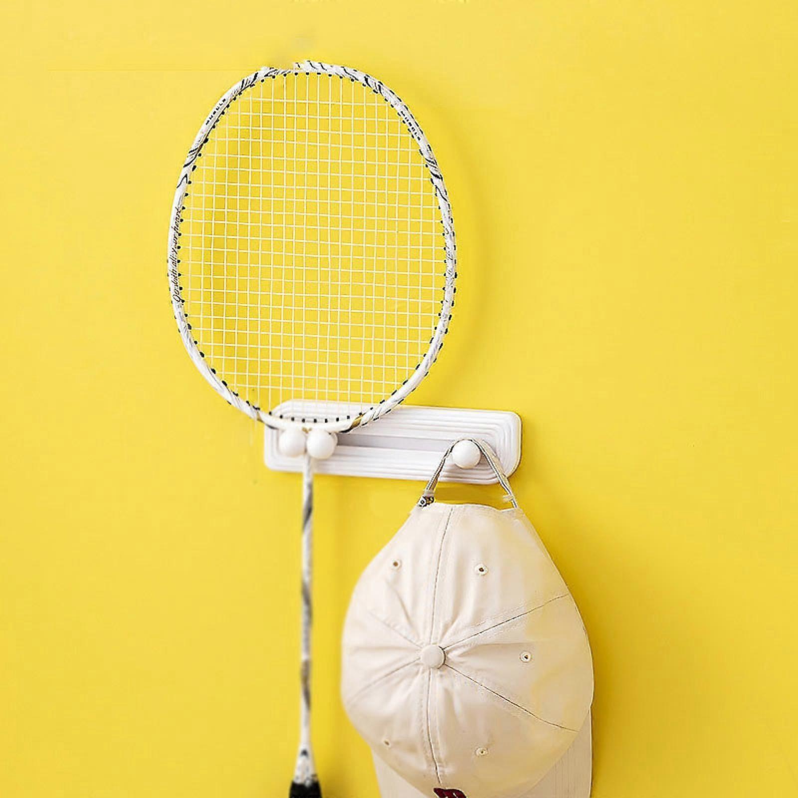 Wall Mount Racket Rack Badminton Racket Hook Tennis Paddle Holder Storage Rack