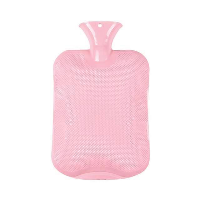 2000ml ExplosionProof Hot Water Bottle With Removable Water Bag Pink Protective Large Cover 2L Capacity Winter Warmer
