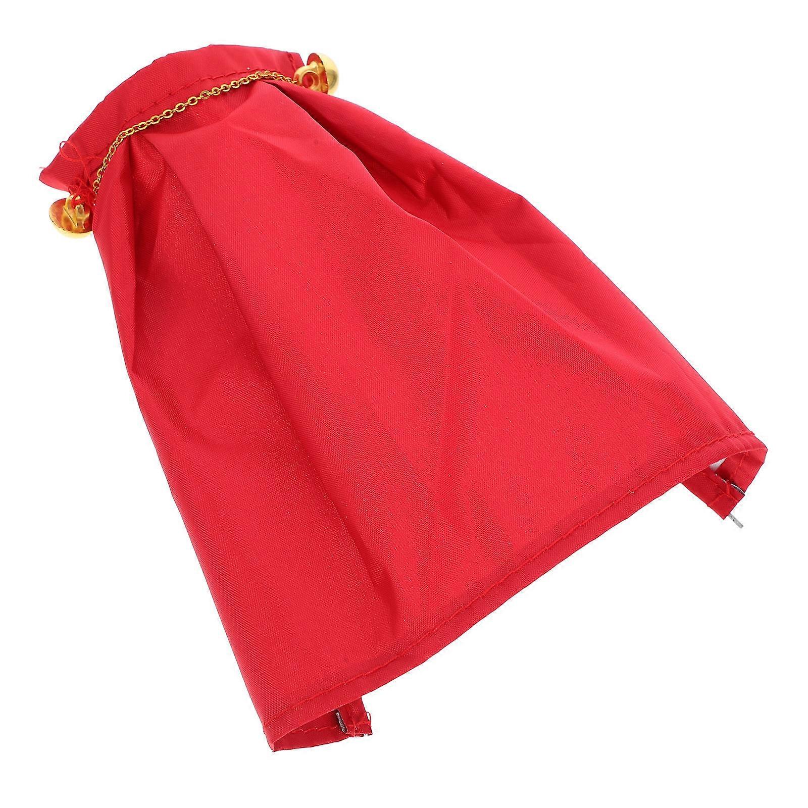 Red Delicate Doll Cloak for Decoration Fabric Material 3Pcs Accessory