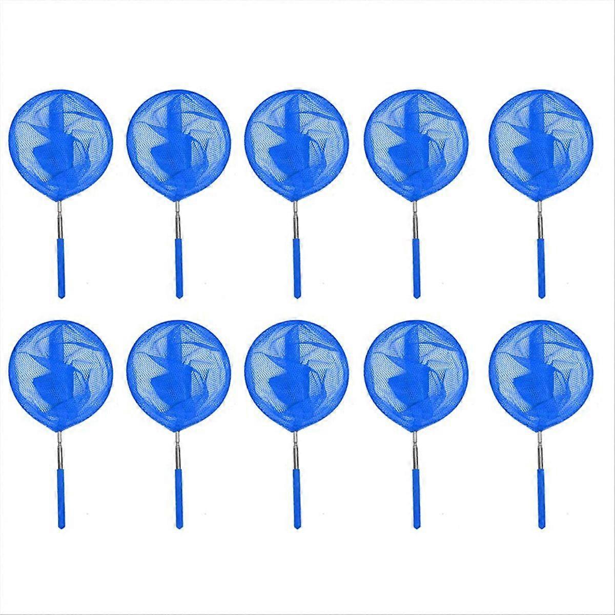 10PCS Pool Skimmer Net,Swimming Pools Cleaning Net with Extendable Telescopic Pole for Tubs Spa Fis