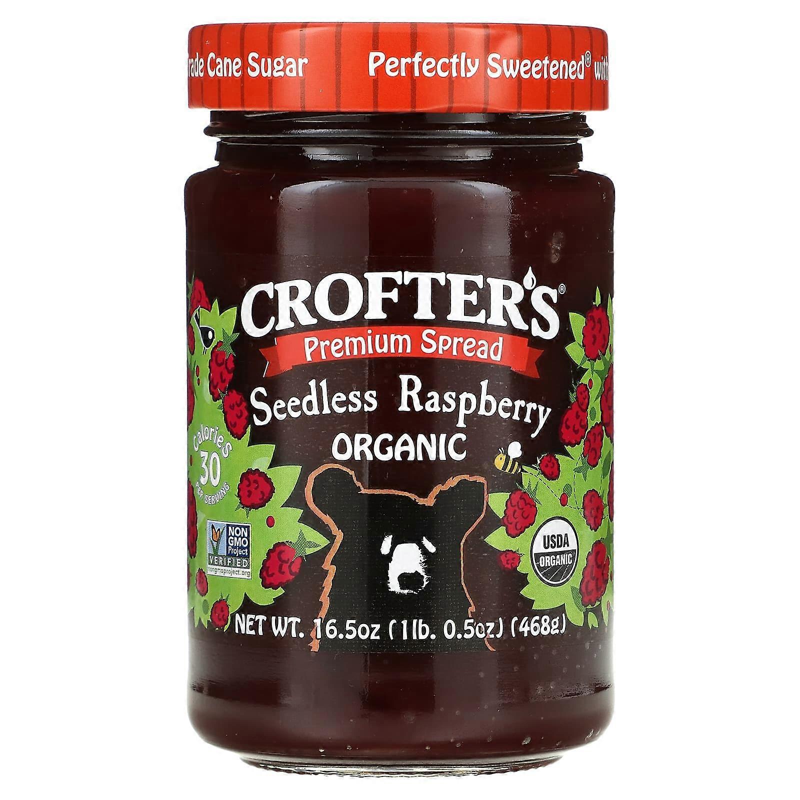 Organic Premium Spread, Seedless Raspberry, 16.5 oz (468 g)