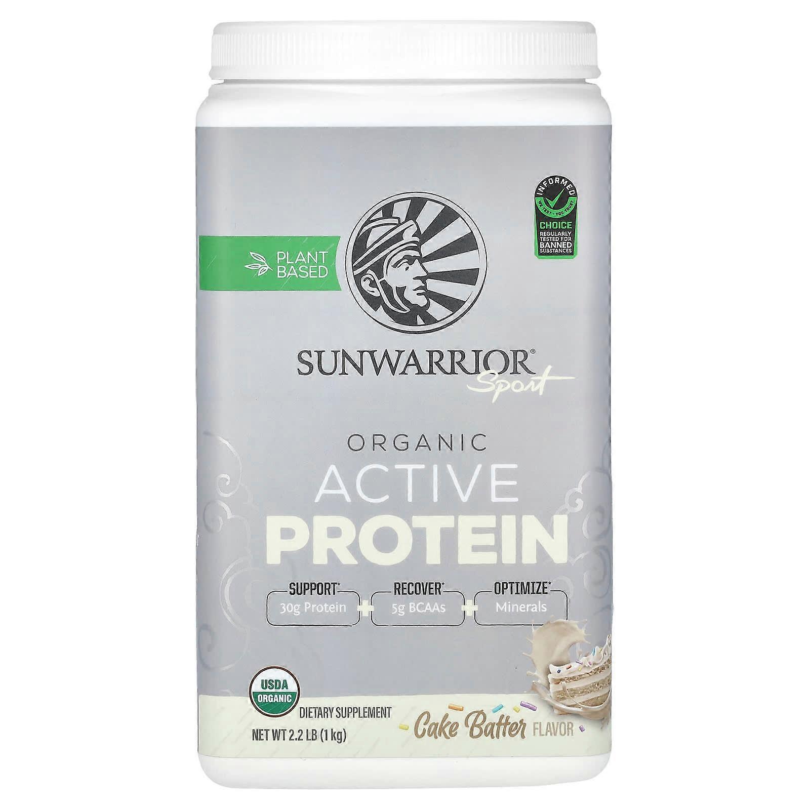 Sport, Organic Active Protein, Cake Batter, 2.2 lb (1 kg)