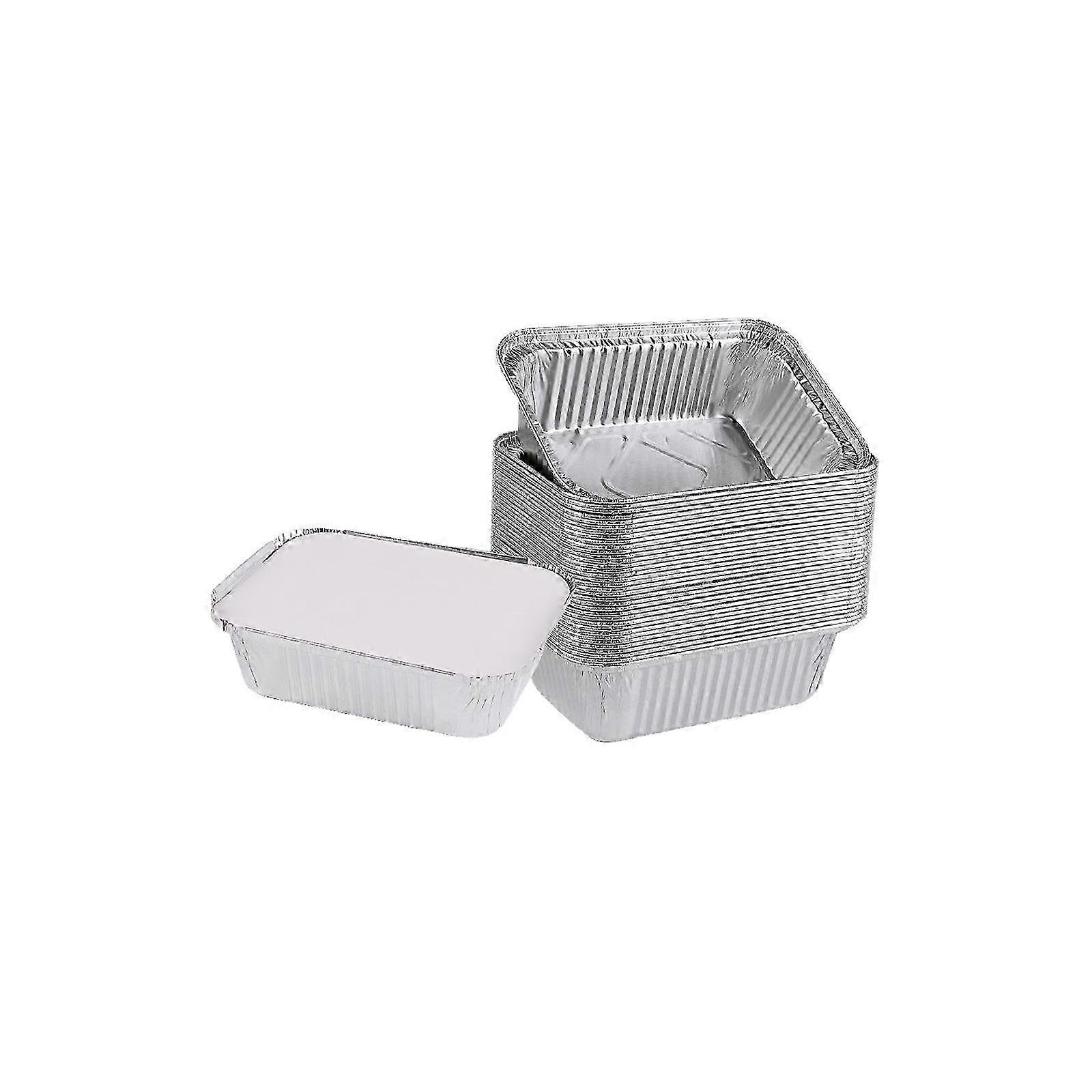 Barbecue Disposable Recyclable square With Lid Cooking Pot Cooking Container 25-26s