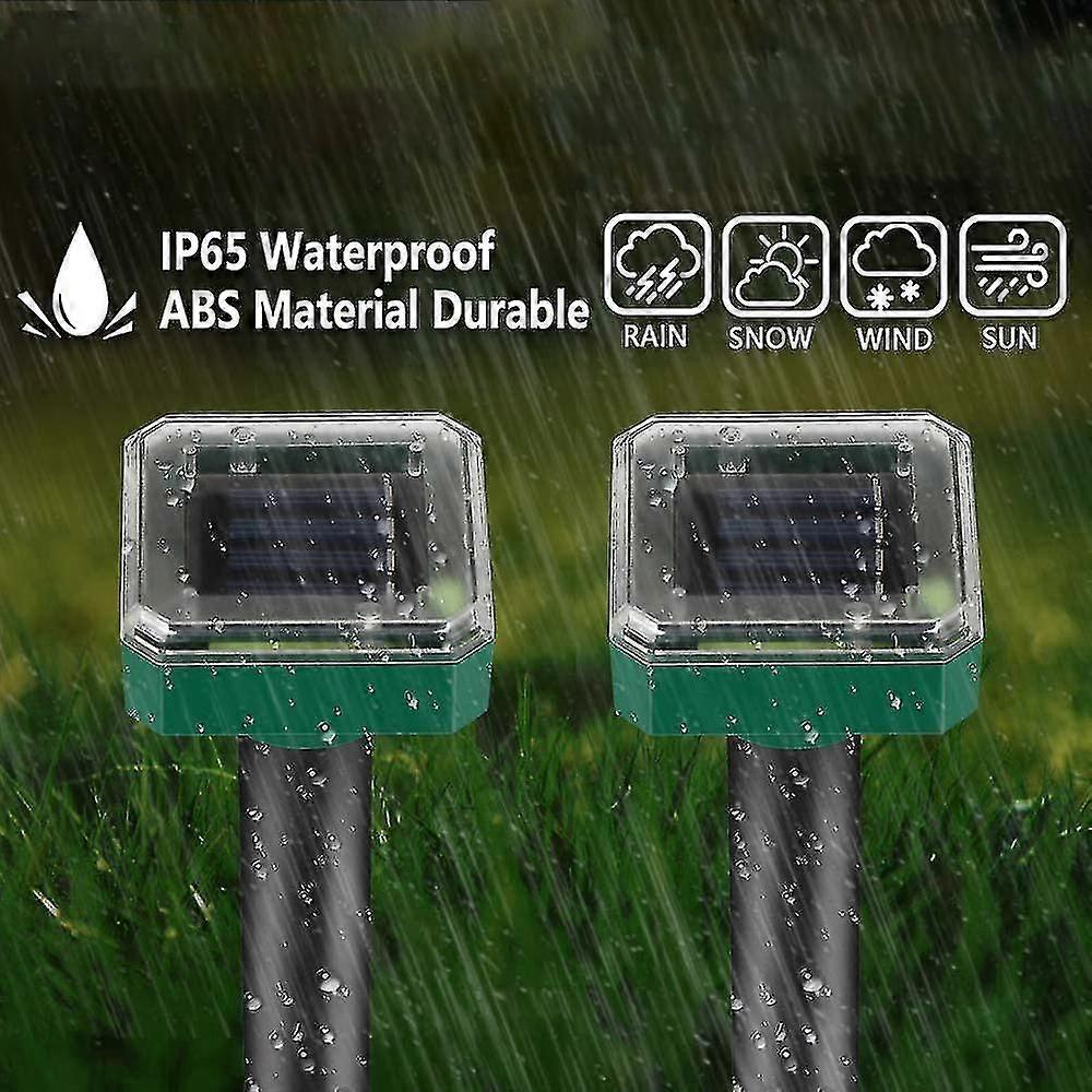 Solar  Mole Repellent Sonic  Groundhog  Repeller Gopher Deterrent Spikes