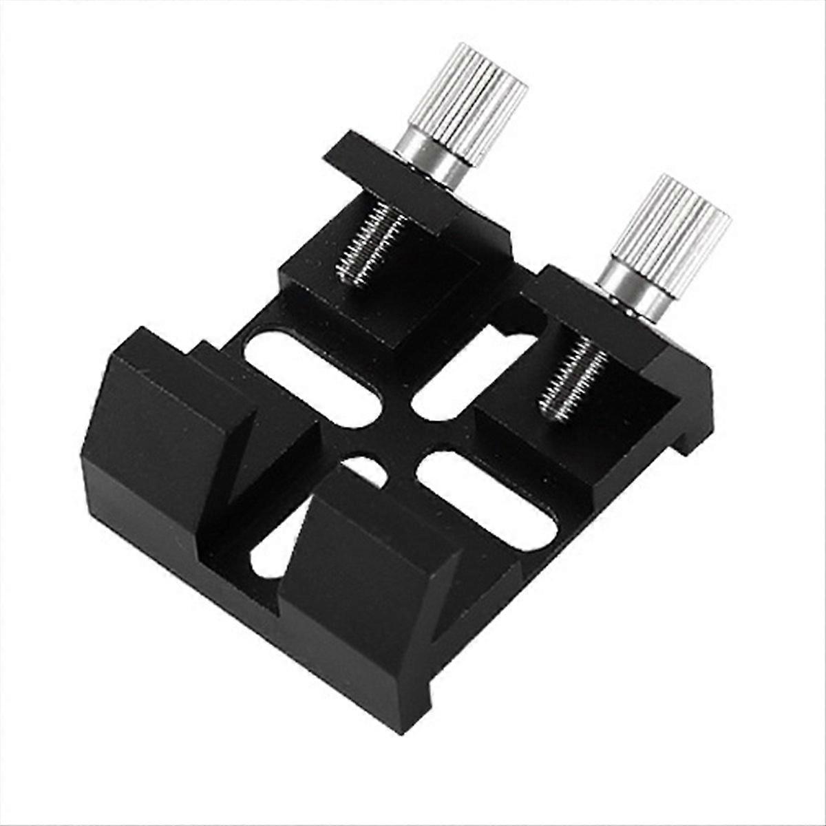 Support de télescope à queue d'aronde, rainure de plaque, support de chercheur, noir