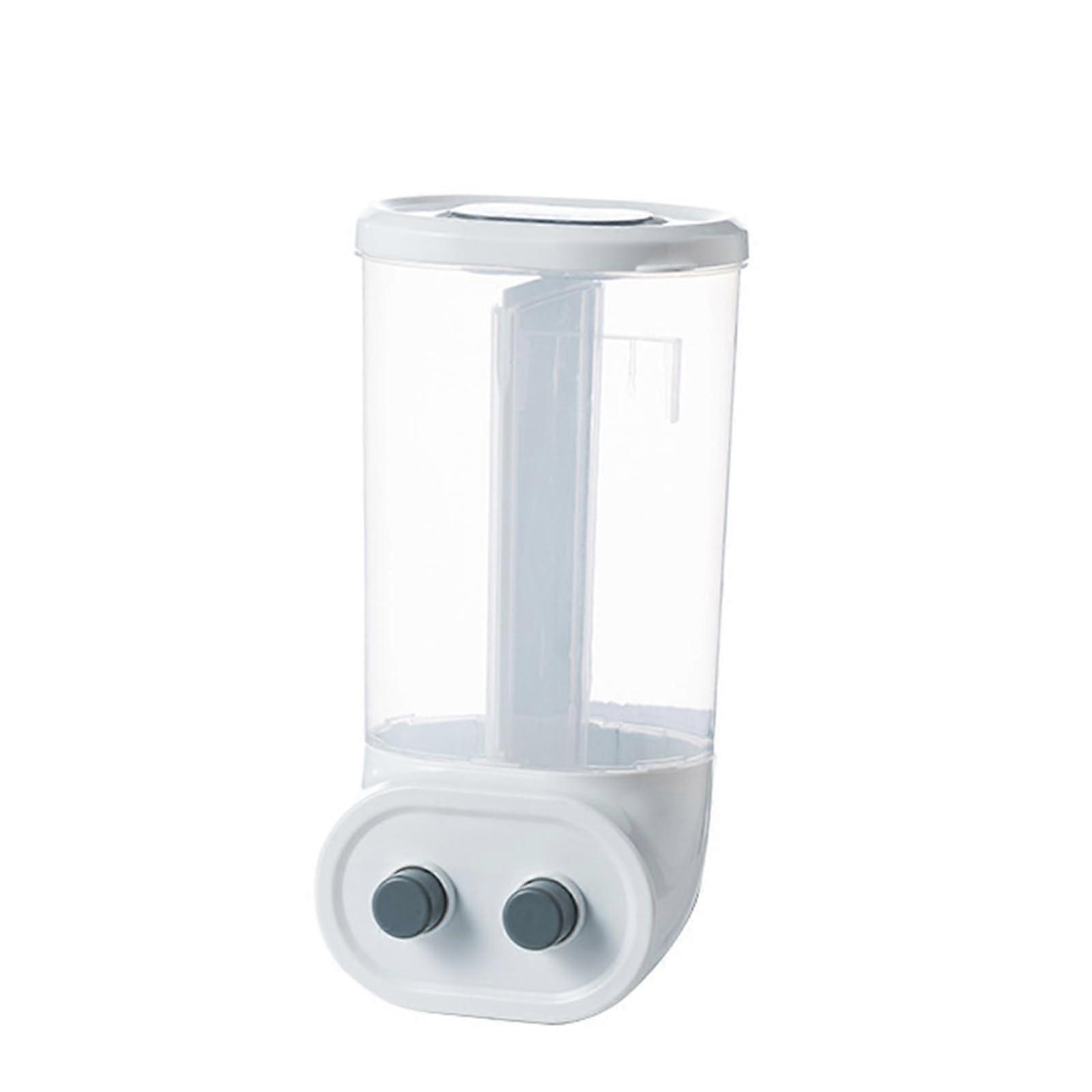 Kitchen grain classification wall-mounted grain cans sealed cans (white)