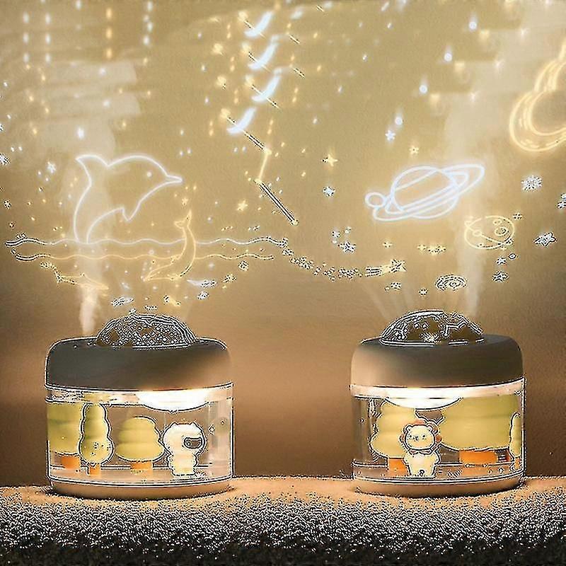 Multifunctional Rotating Large-capacity Mini Usb Wireless Projection Humidifier