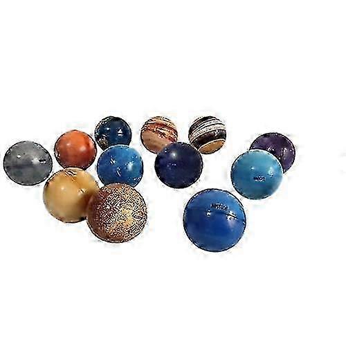 Universe planet model nine planets ornaments lifted into the sky glowing moon air model eight planets model elastic ball