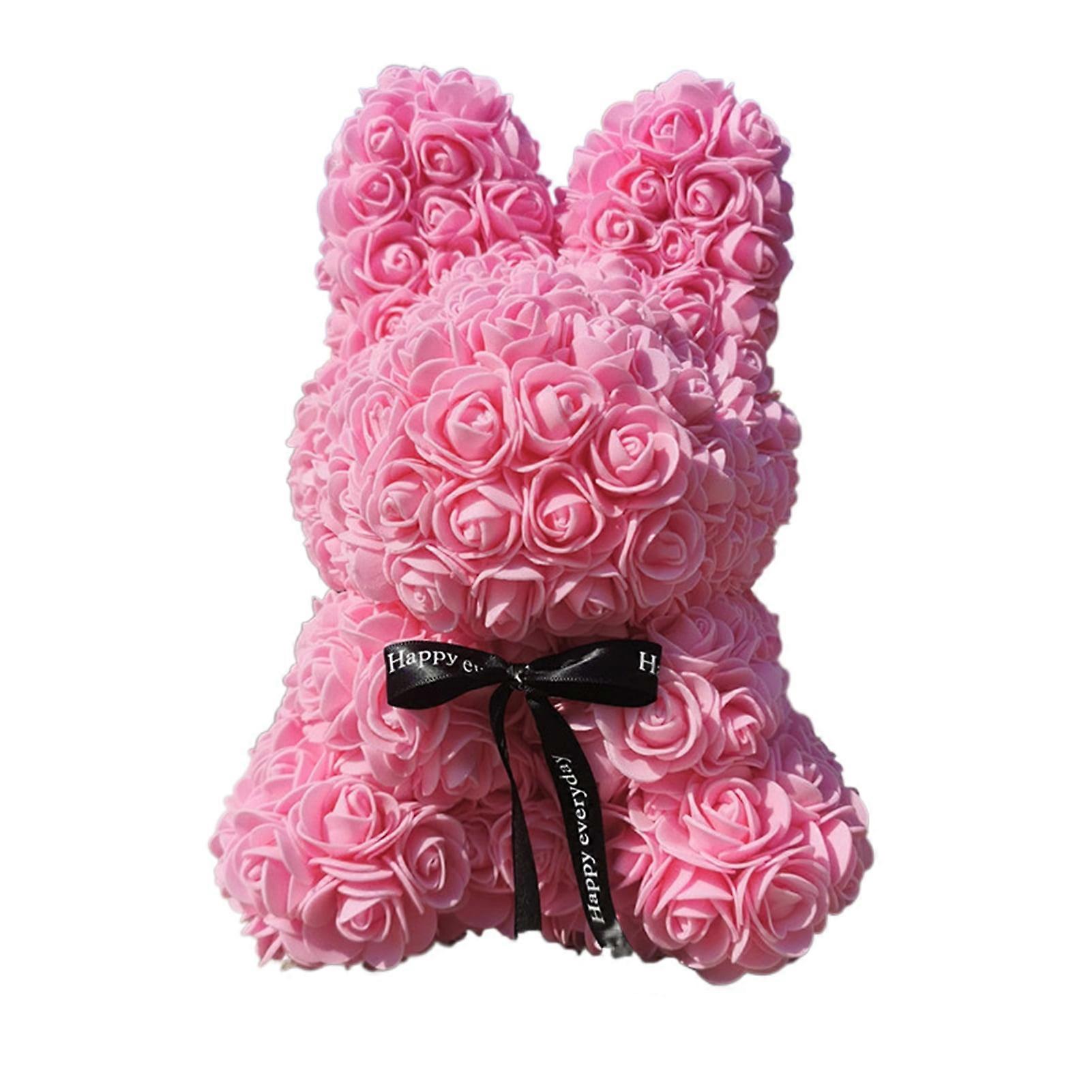 Cute Rabbit Simulation Rose - Non-fading PE Artificial Flower, Smooth Edges, Easy Care Gift for Valentine's Day