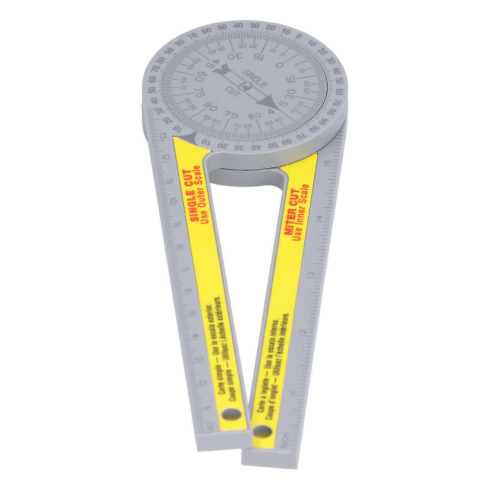 Miter Saw Protractor 360 Degree Angle Finder Gauge Cutting Guide Tool for Carpenters Plumbers
