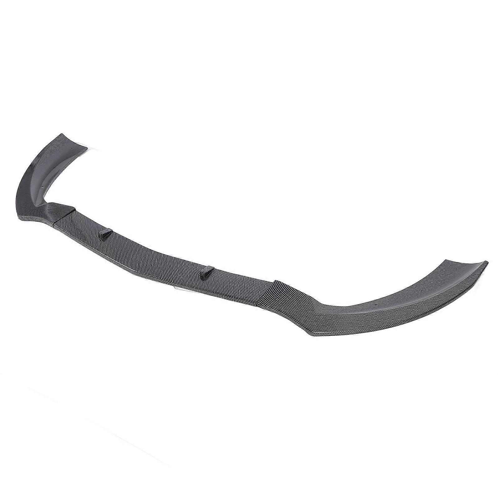Front Bumper Lip Spoiler 3 Section Type Impact Resistant Upgrade Racing Look Bumper Lip Splitter Body Kit for CLA-Class C117 X117 Carbon Fiber Style 