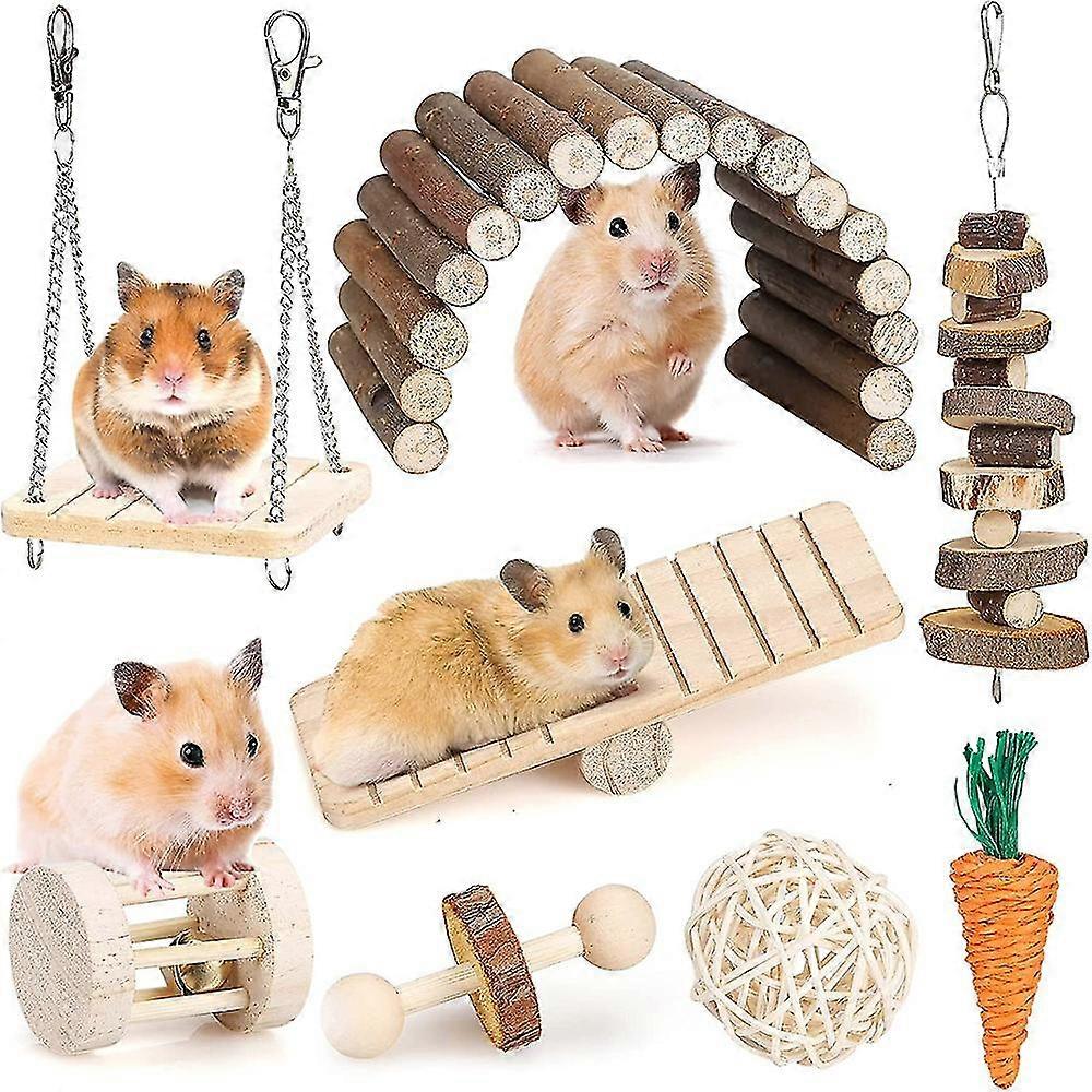 25-26 Hamster chew toy set for small animals, molar toy