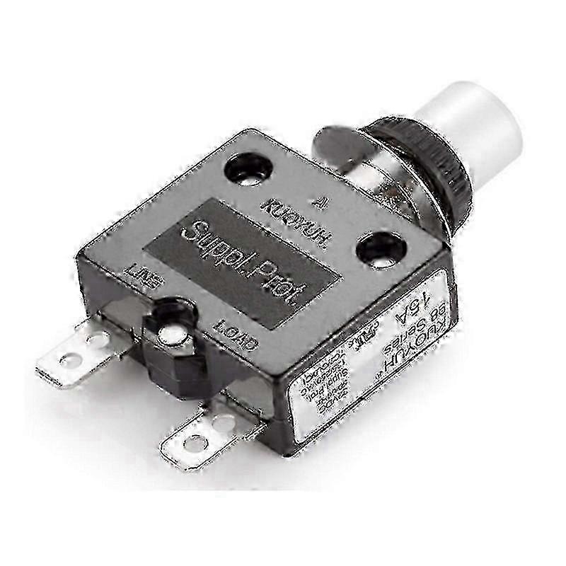 Kuoyuh 98 Series 15A-50A Manual Reset Thermal Overload Protector Switch Featuring 3A Straight Pin Screw Terminal Mini Circuit Breaker