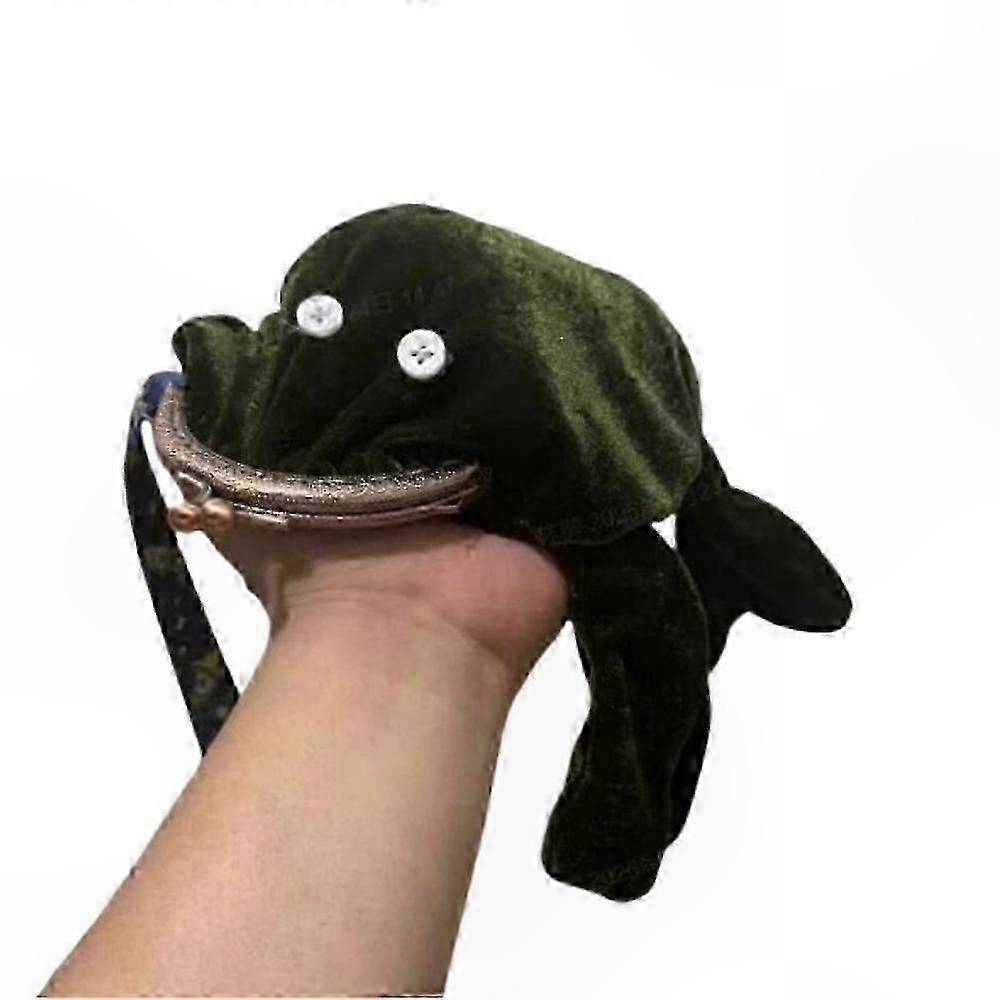 ארנק מטבעות צפרדע אנימה מקסים - נרתיק כסף קטיפה רך לשימוש יומיומי