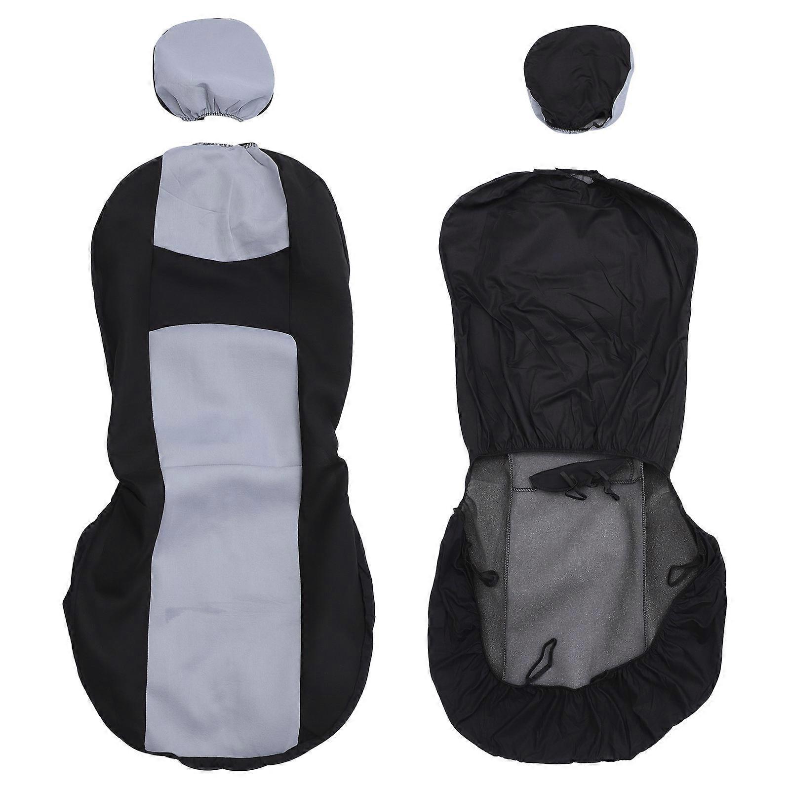 Simple Car Seat Covers Breathable Cloth for Car Use 4Pcs Set
