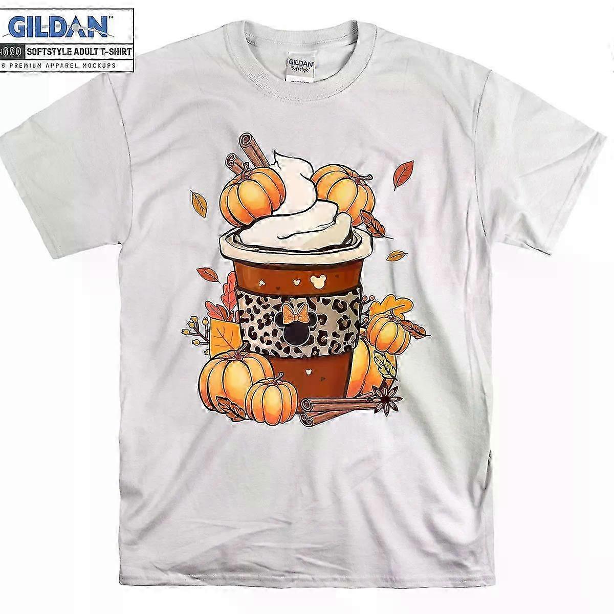 Fall Coffee Shirt Halloween Pumpkin Latte Drink Cup