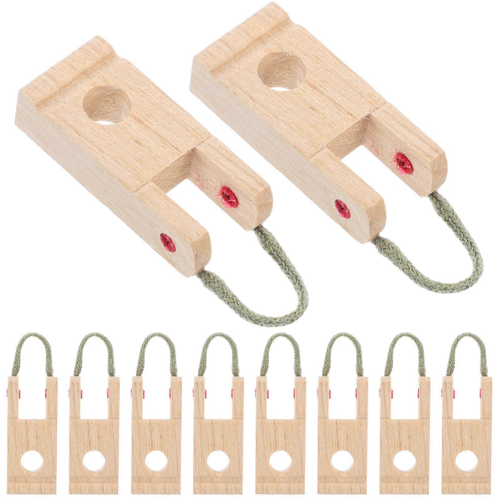 Piano Replacement Parts 10Pcs Piano Hammer Butt Flange Wooden Tools Khaki Material For Upgrading Musical Instruments