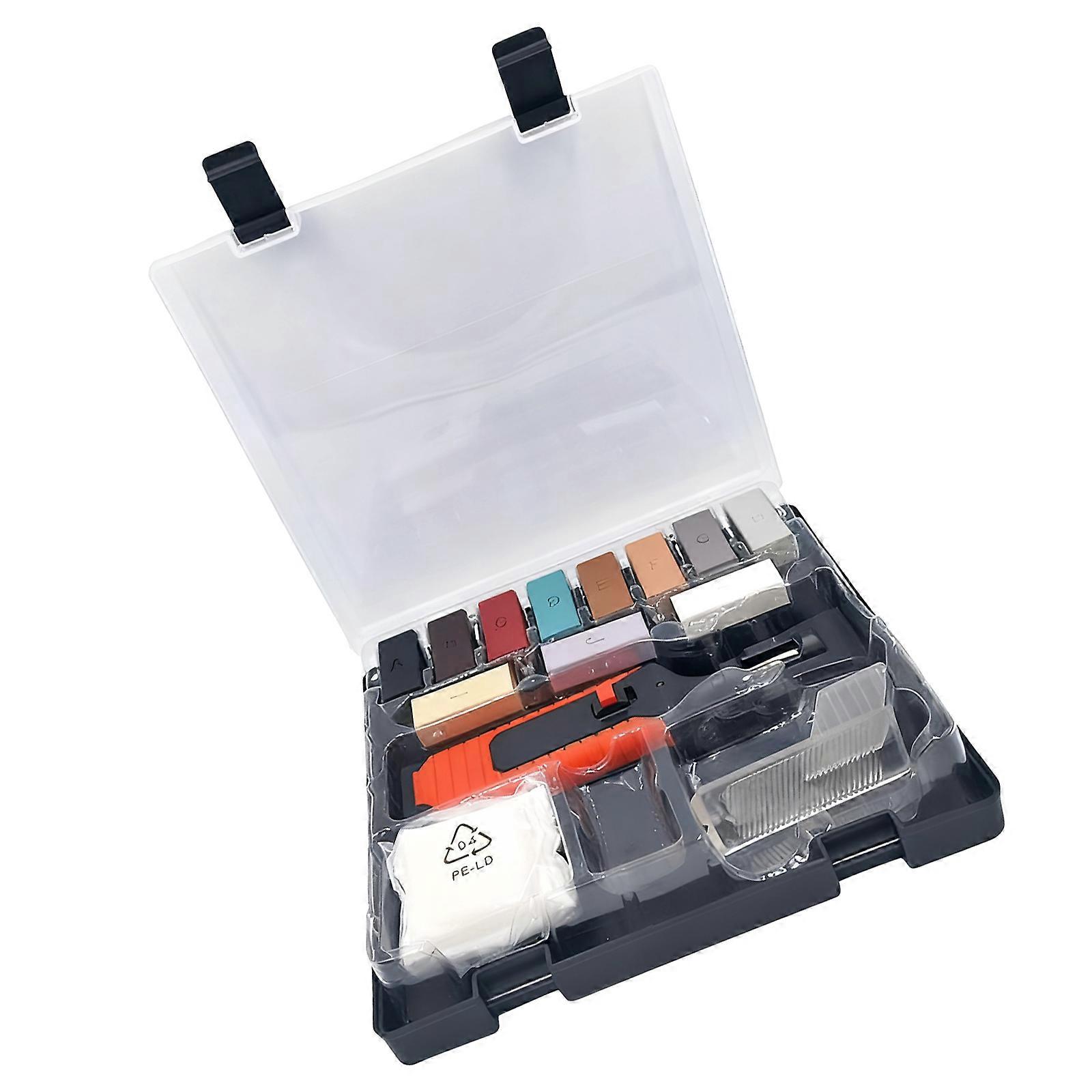 Tile And Stone Surfaces Repair Set With 8 Color Wax Stick Battery Operated Wax Melter For Scratches Chips And Dents Multicolor