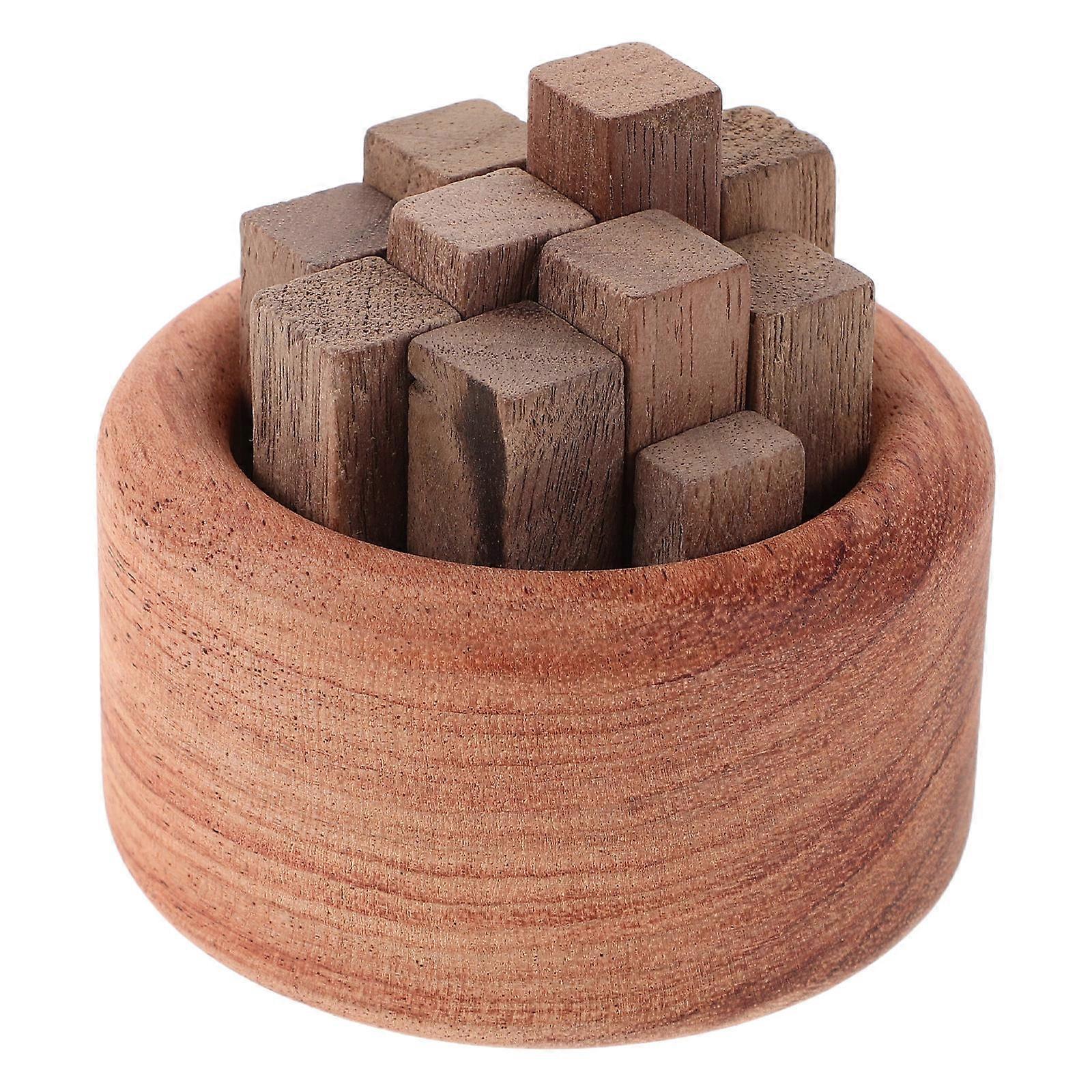 Car Wood Diffuser Essential Oil Woodpile Shape for Home Use Brown Diffuser