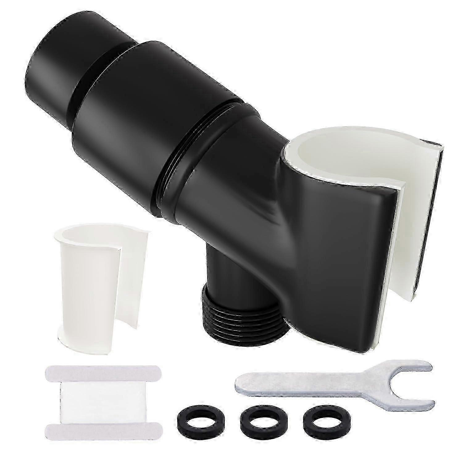 Adjustable Shower Head Holder for Handheld Shower Mounting Bracket and Brass Pivot Ball